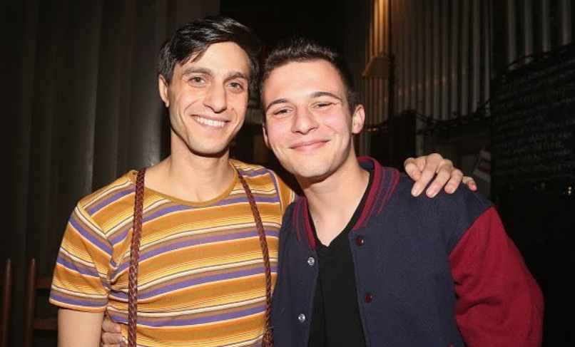 Gideon Glick with his best friend Cameron Kasky