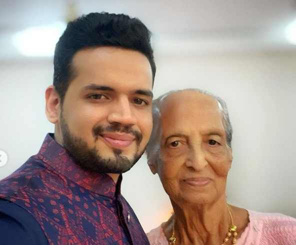 Mayur Jumani with his mom