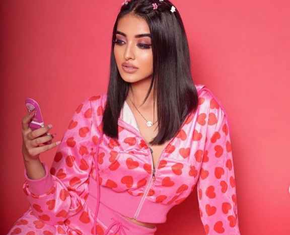 Nikita Bhamidipati looks cute and attractive in a pink outfit