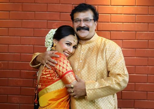 Aayushi Bhave Tilak with her father