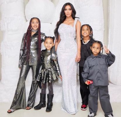 Chicago West with her mother and siblings