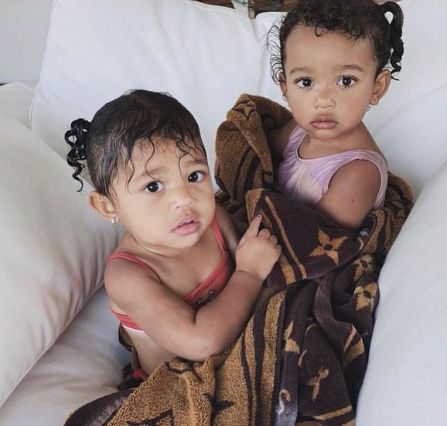 Chicago West with her cousin Stormi