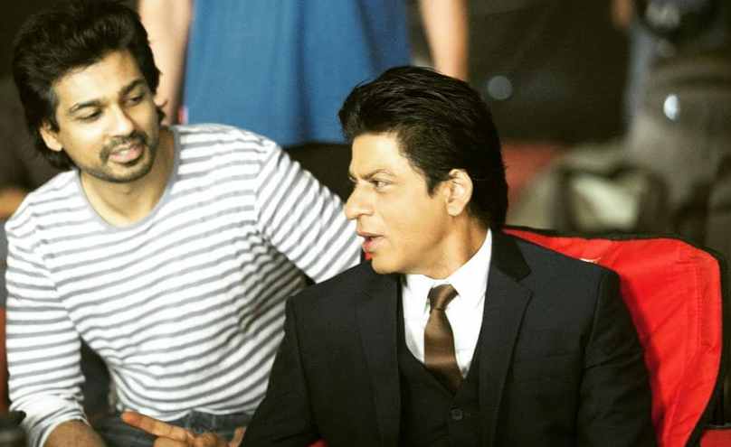 Nikhil Dwivedi with actor Shah Rukh Khan