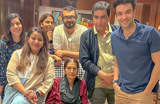 Punit Malhotra with his family