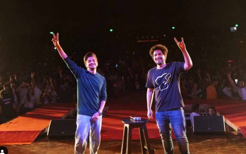 Samay Raina with fellow comedian Munawar Faruqui shared the stage