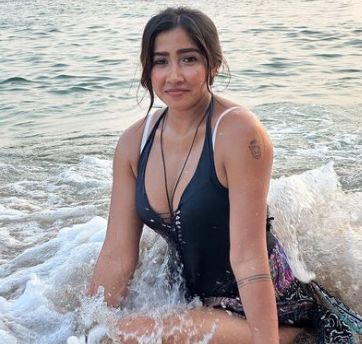 Sofia Ansari at the beach 