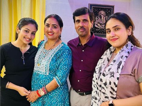Anchal Sahu with her family