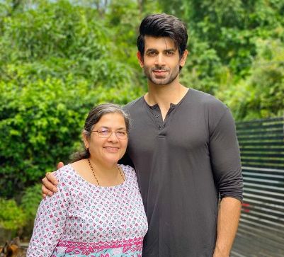 Namik Paul with his mother
