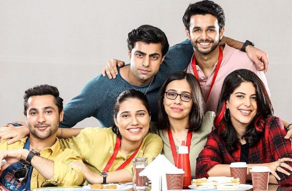 Saloni Khanna Patel with the cast of Campus Diaries 