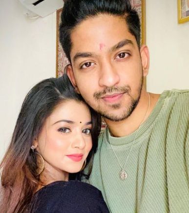 Tanvi Dogra with her brother