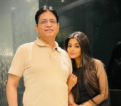 Tanvi Dogra with her father