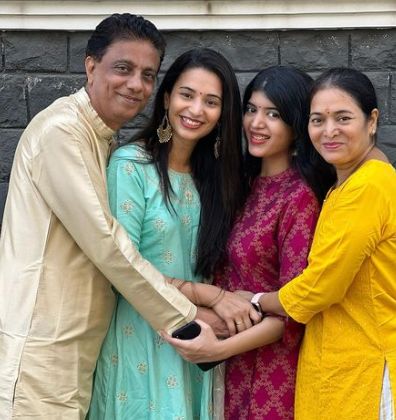 Anjali Barot with her family