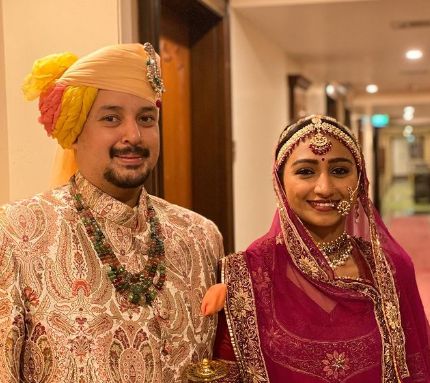 Mohena Singh with her husband