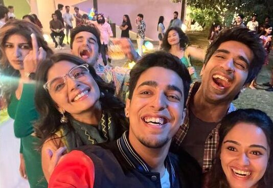 Nupur Nagpal with the cast of College Romance