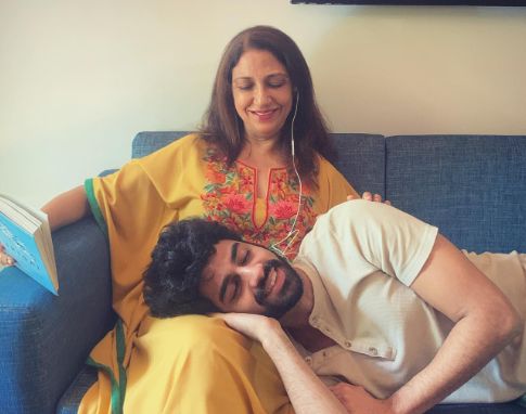Rohan Khurana with his mother